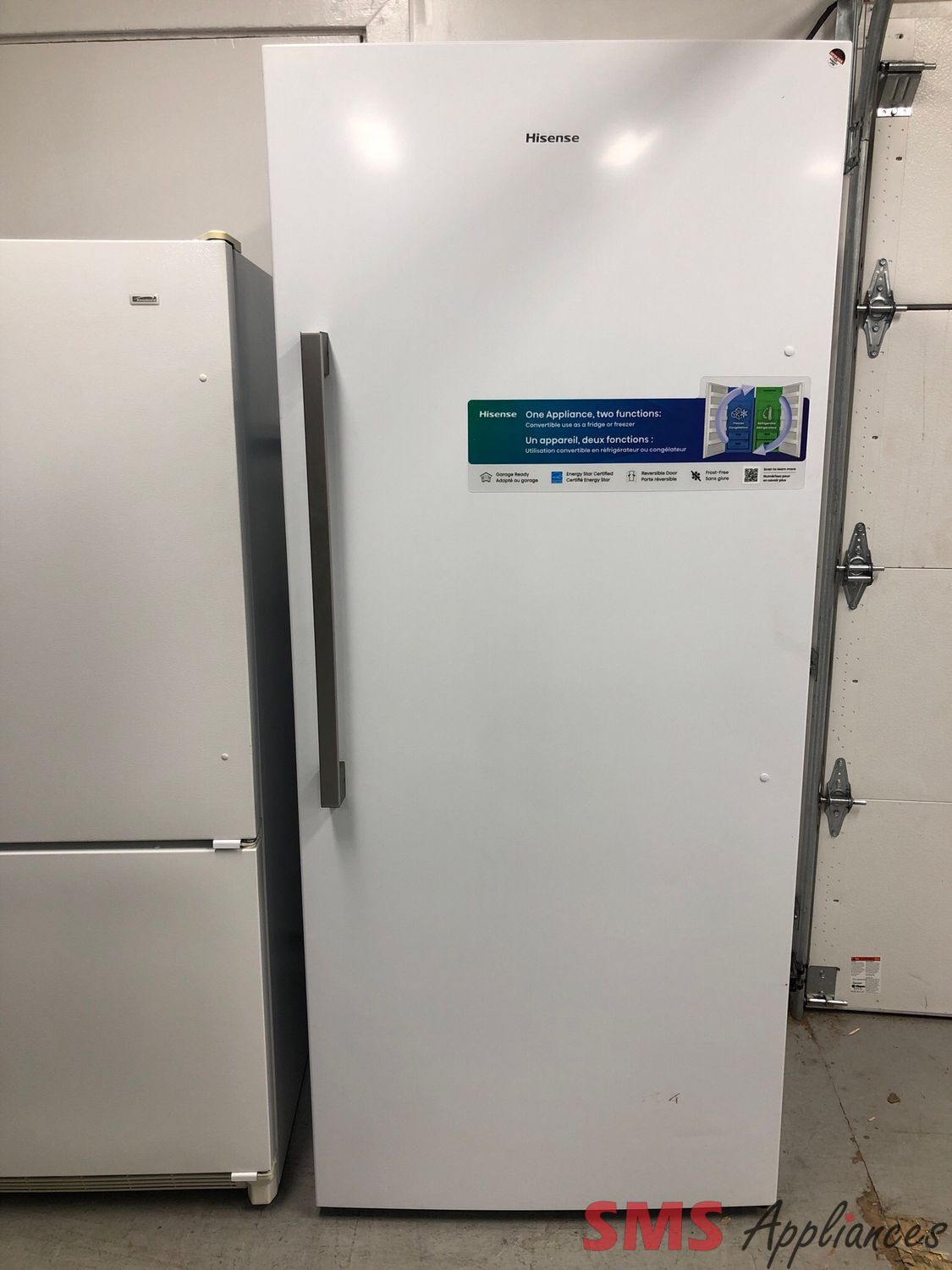 Open Box-Scratch and Dent Hisense 21.2 Cu.Ft Convertible Upright Fridge or Freezer FV21C7HWE