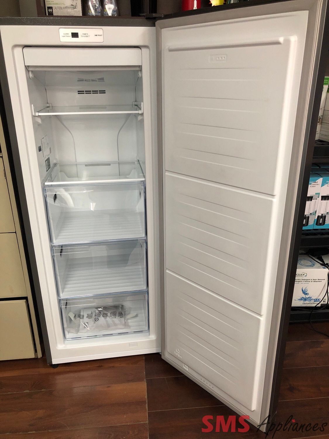 Open Box-Scratch and Dent Hisense Convertible 6.0 Cu.Ft Upright Fridge Or Freezer FV06C7ASE Open Box-Scratch and Dent Hisense Convertible 6.0 Cu.Ft Upright Fridge Or Freezer FV06C7ASE