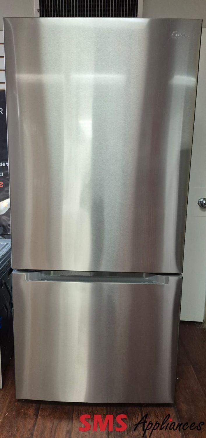 Open Box-Scratch and Dent Midea 30'' Bottom Freezer Refrigerator MRB19B7AST