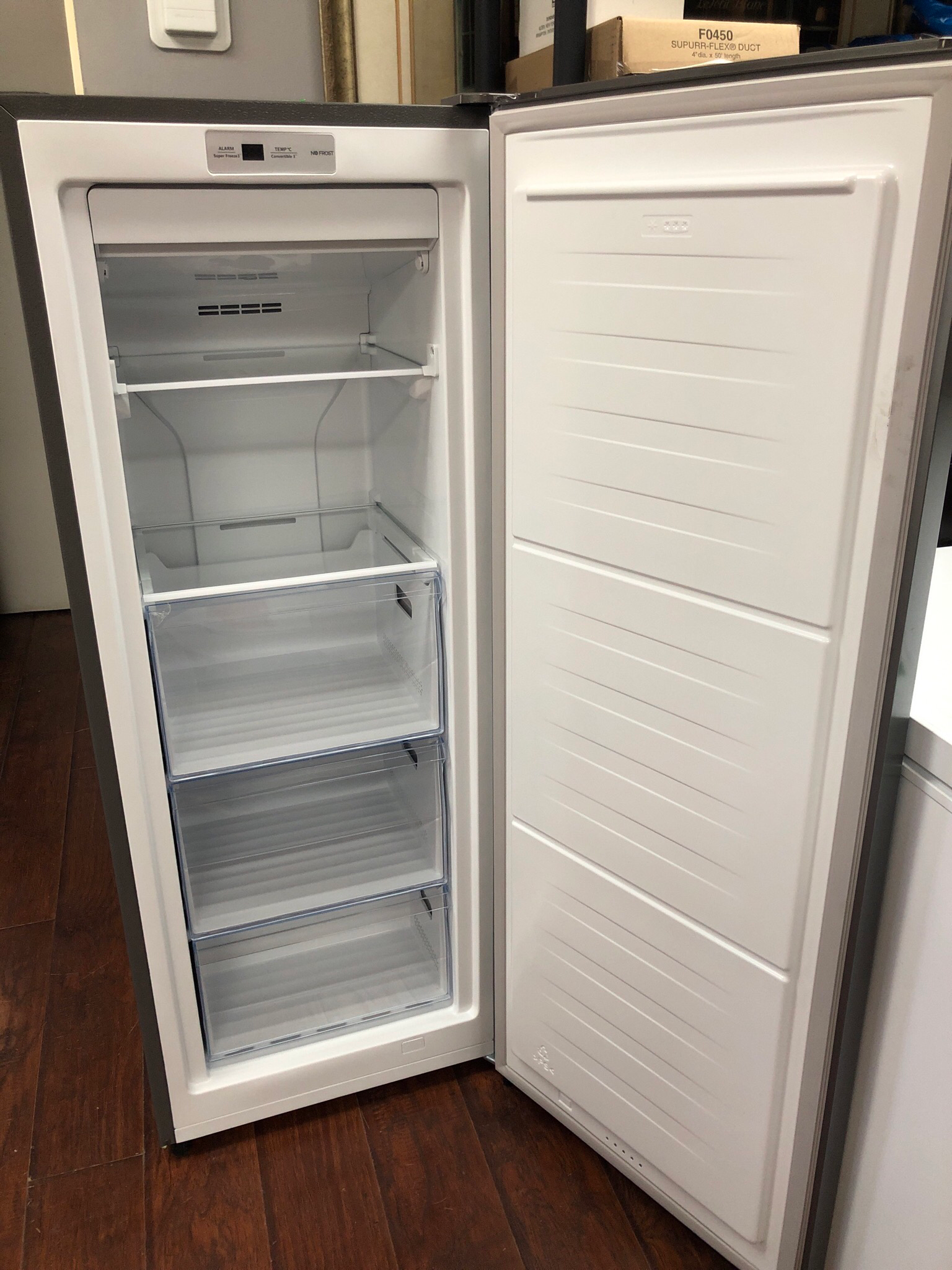 Open Box-Scratch and Dent Hisense 6.0 Cu.Ft Convertible Upright Fridge Or Freezer  FV06C7ASE