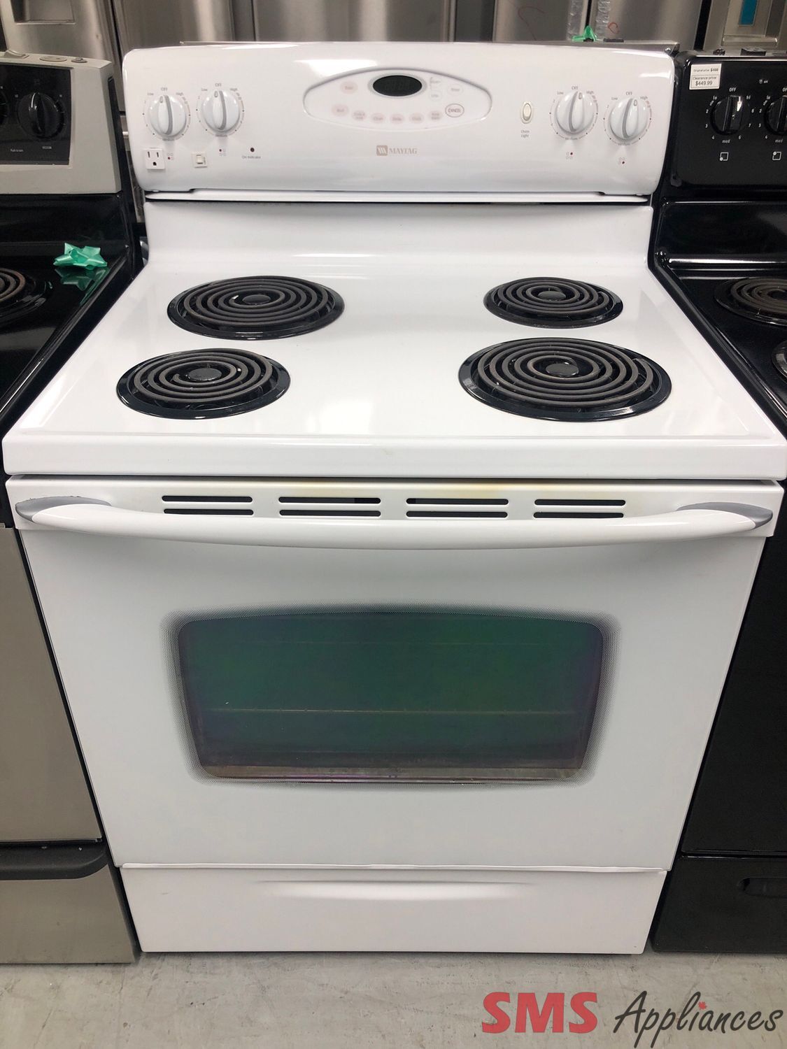Maytag 30” Coil-Top Range  MER5555RCW