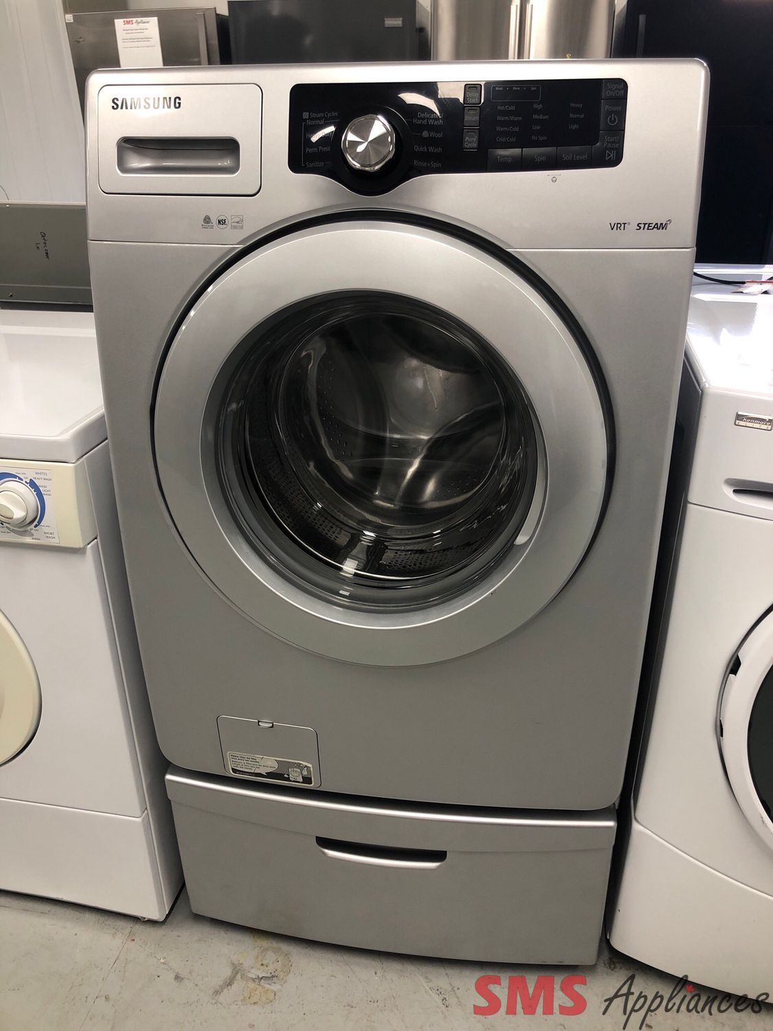 Samsung 4.0 Cu.Ft Front-Load Washer with Pedestal WF221ANS