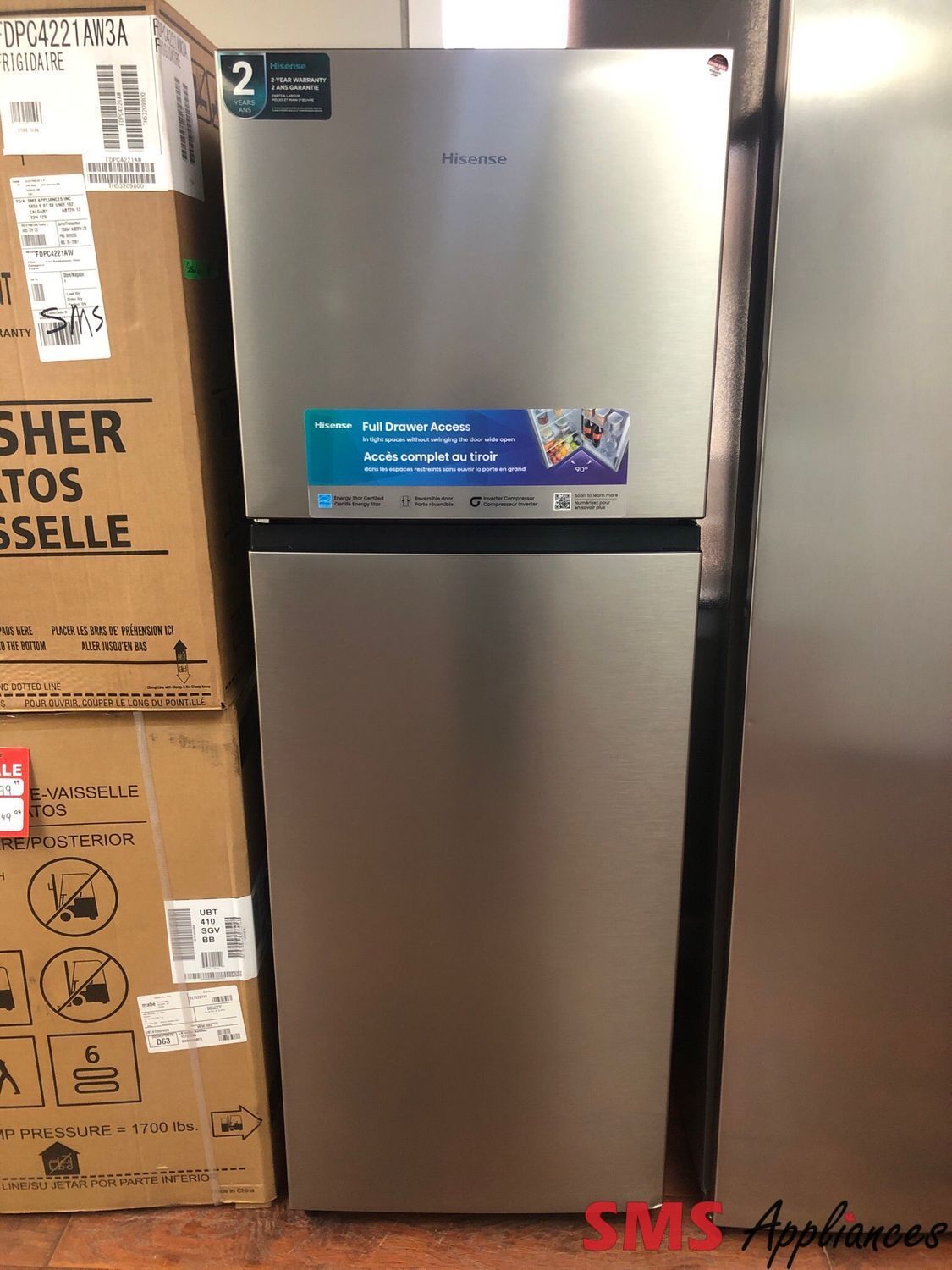 Open Box-Scratch & Dent Hisense 24''  Top Mount Refrigerator RT12A2CSE