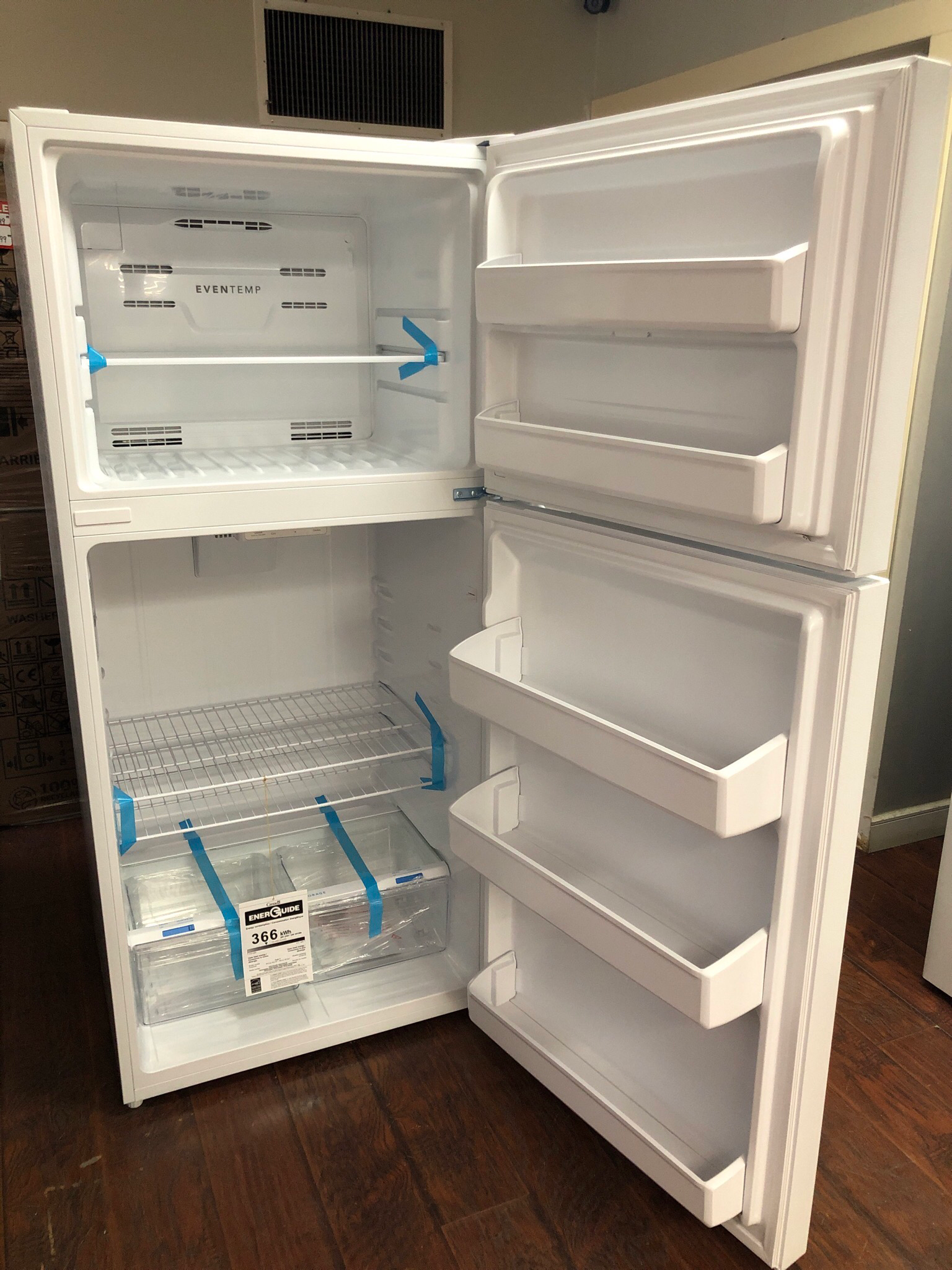 Open Box-Scratch and Dent Frigidaire 30'' Top Freezer Refrigerator FFHT1814YW