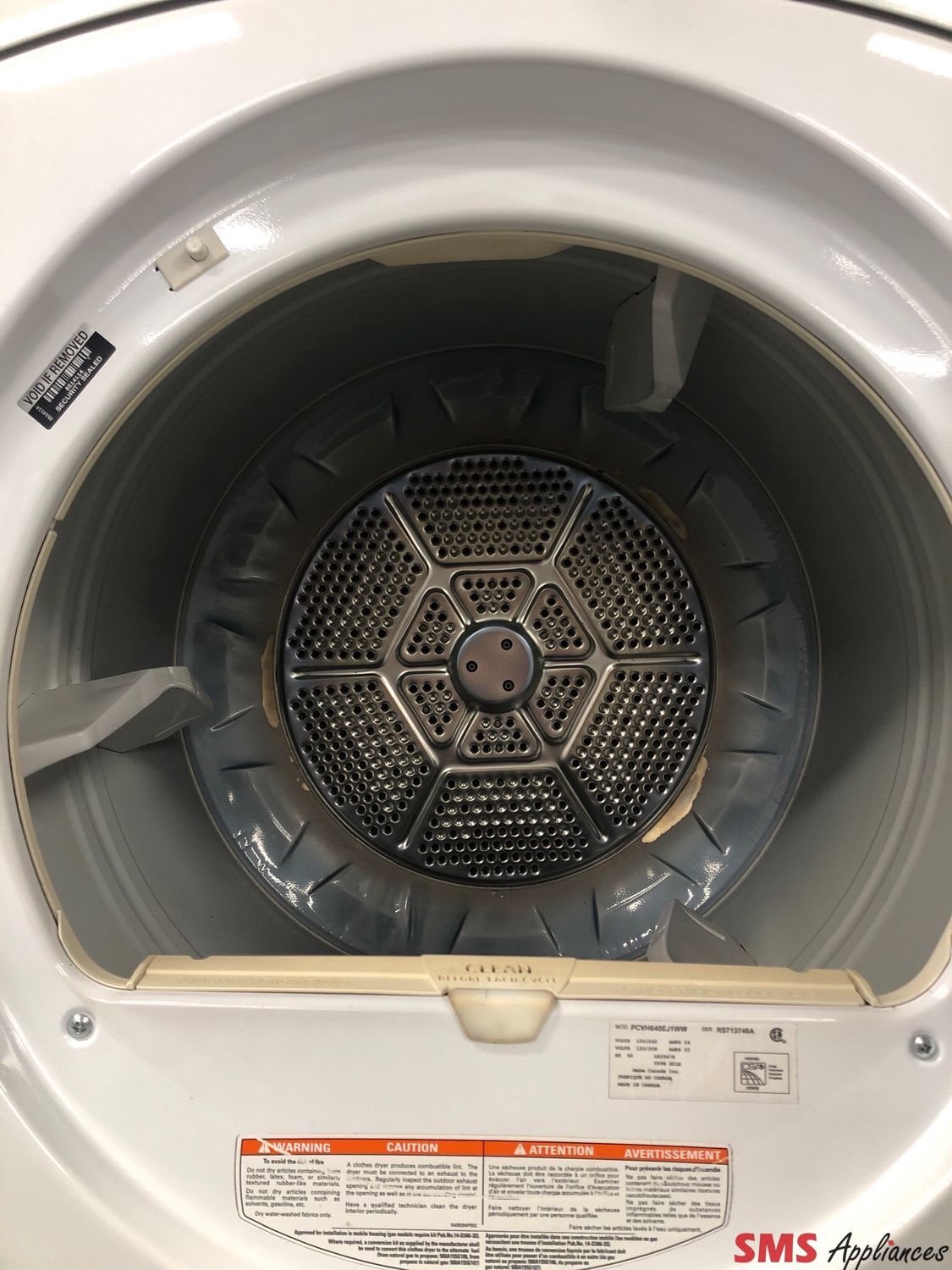 GE 7.0 Cu.Ft Front-Load Dryer with Pedestal PCVH640EJ1WW