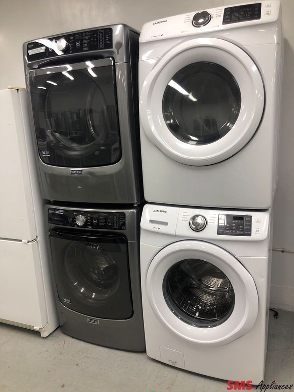 Samsung Front- Load Washer & Dryer Set WF45M5100AW/DV42H5000EW Samsung Front- Load Washer & Dryer Set WF45M5100AW/DV42H5000EW