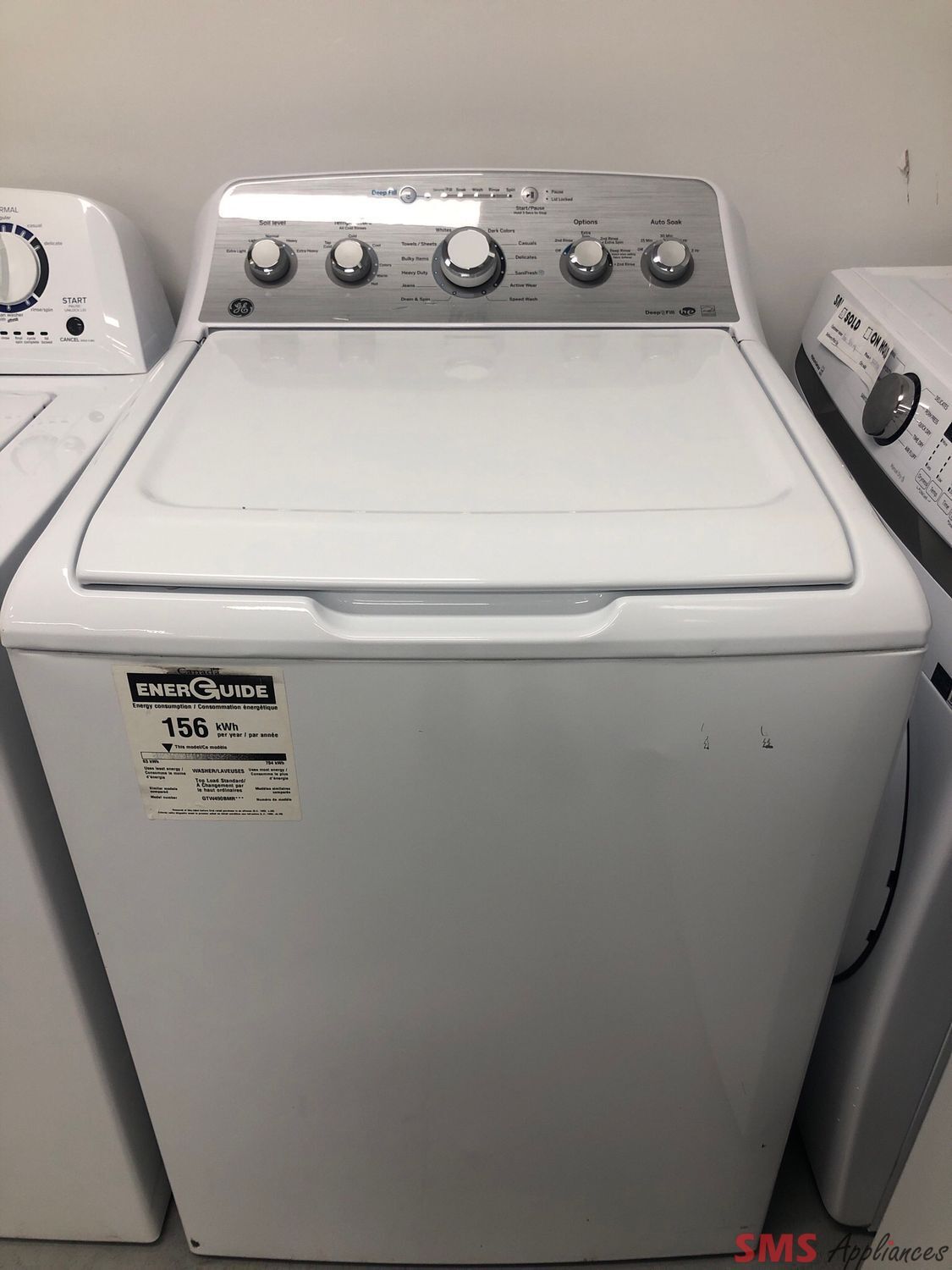 GE 4.9 Cu.Ft Top-Load Washer GTW490BMR0WS