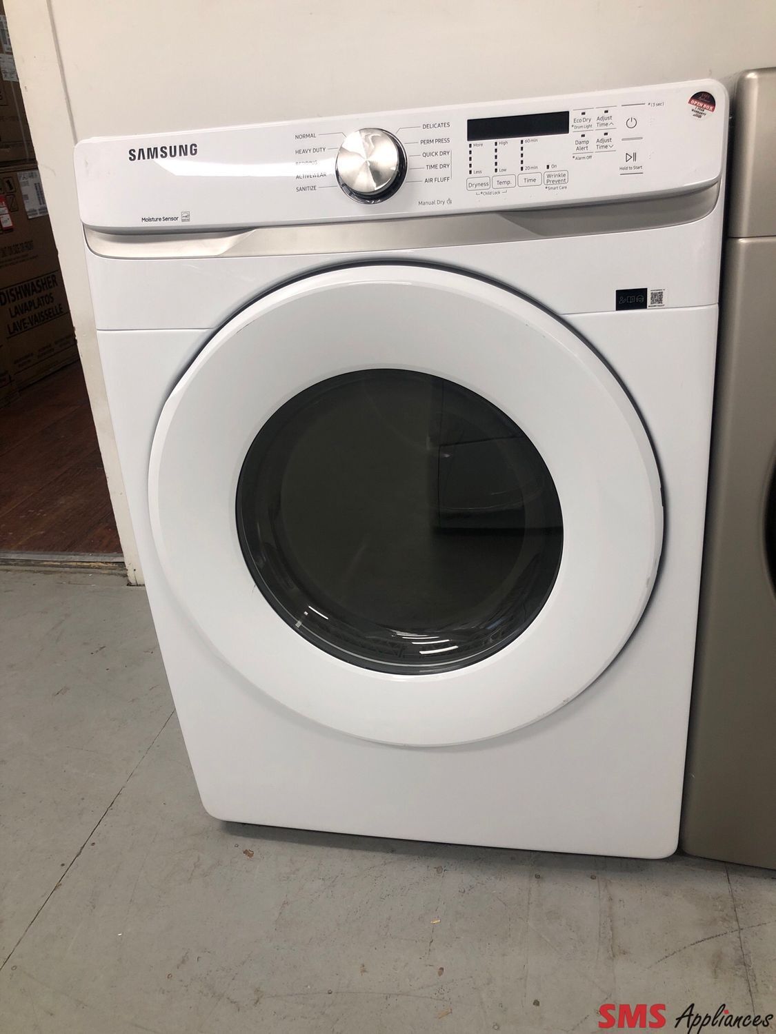 Open Box-Scratch & Dent Samsung 7.5 Cu.Ft Front-Load Dryer DVE45T6005W