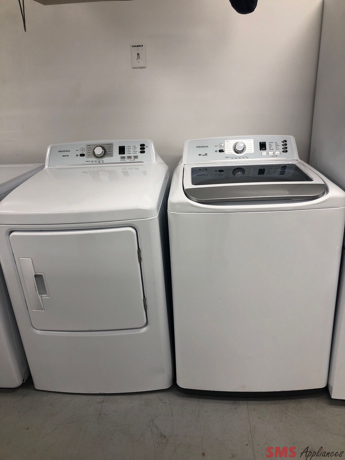 Insignia Top-Load Washer & Dryer Set  NS-TWM41WH8A/ NS-FDRE67WH8A