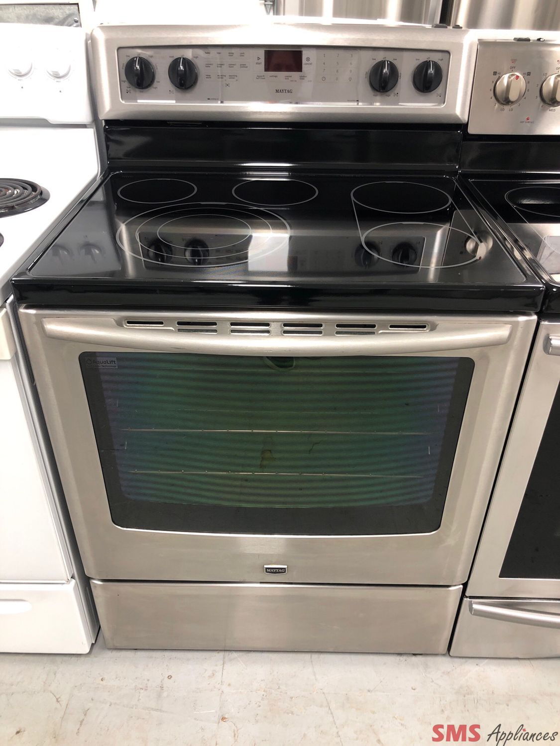 Maytag 30” Glass-Top Range YMER8880BS