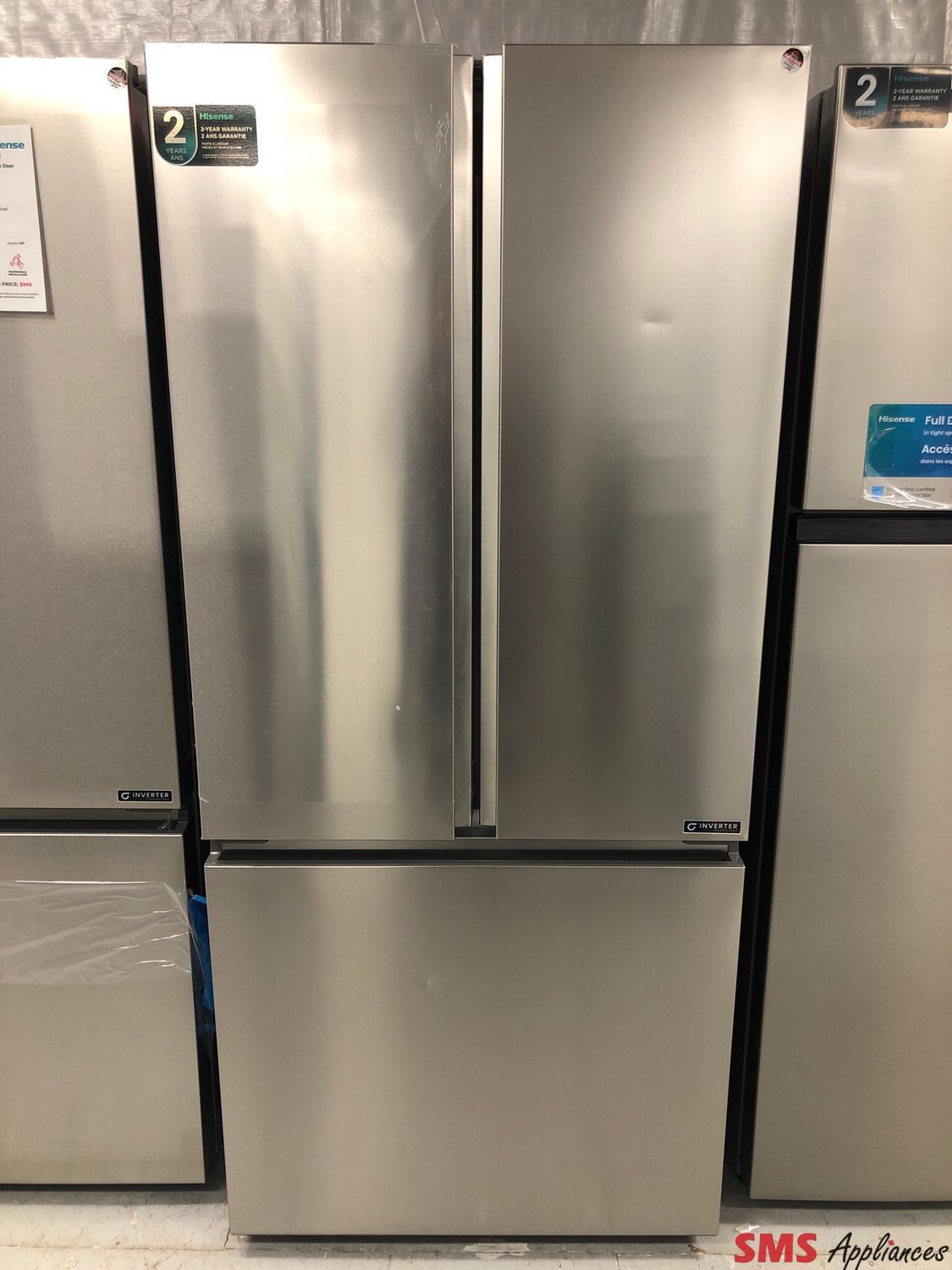 Open Box-Scratch and Dent Hisense 30” French Door Refrigerator RF21A3FSE Open Box-Scratch and Dent Hisense 30” French Door Refrigerator RF21A3FSE