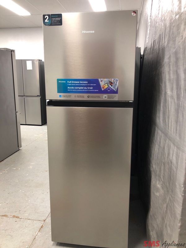 Open Box-Scratch and Dent Hisense 24” Top-Freezer Refrigerator RT12A2CSE