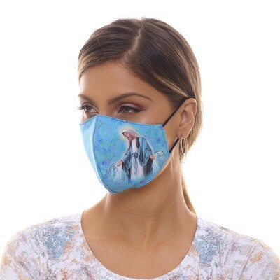 MDA9209 - Our Lady of Grace/ Miraculous Medal Mask - Blue