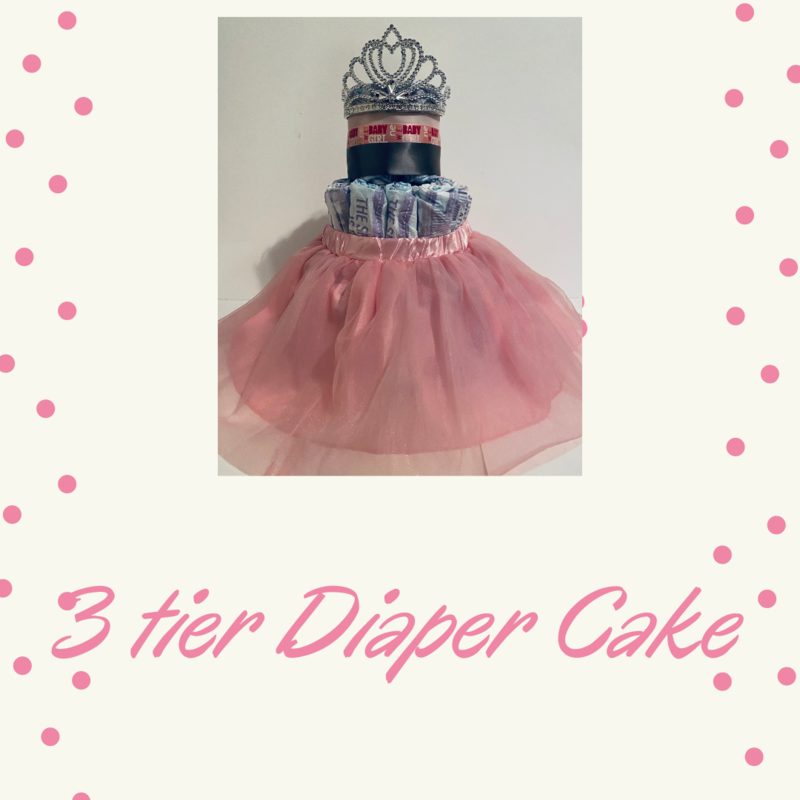 &quot;She&#39;s A Princess&quot; or &quot;Lil Cowboy&quot; diaper cake