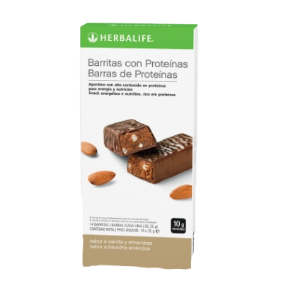 Barras con proteínas 14 barritas Vainilla con Almendras