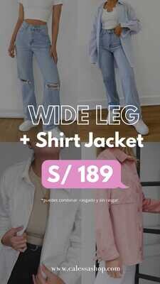 Pack 3: Wide Leg + Shirt Jacket