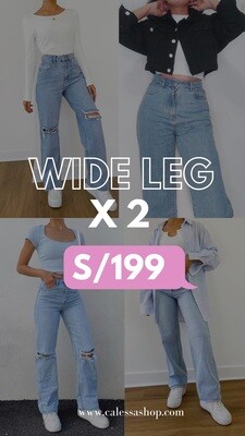 Pack 1: Wide Leg x 2