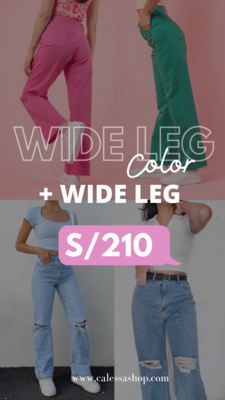 Pack 4: Wide Leg Color + Wide Leg