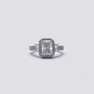 Timeless Collection Double Band Cushion Cut Ring