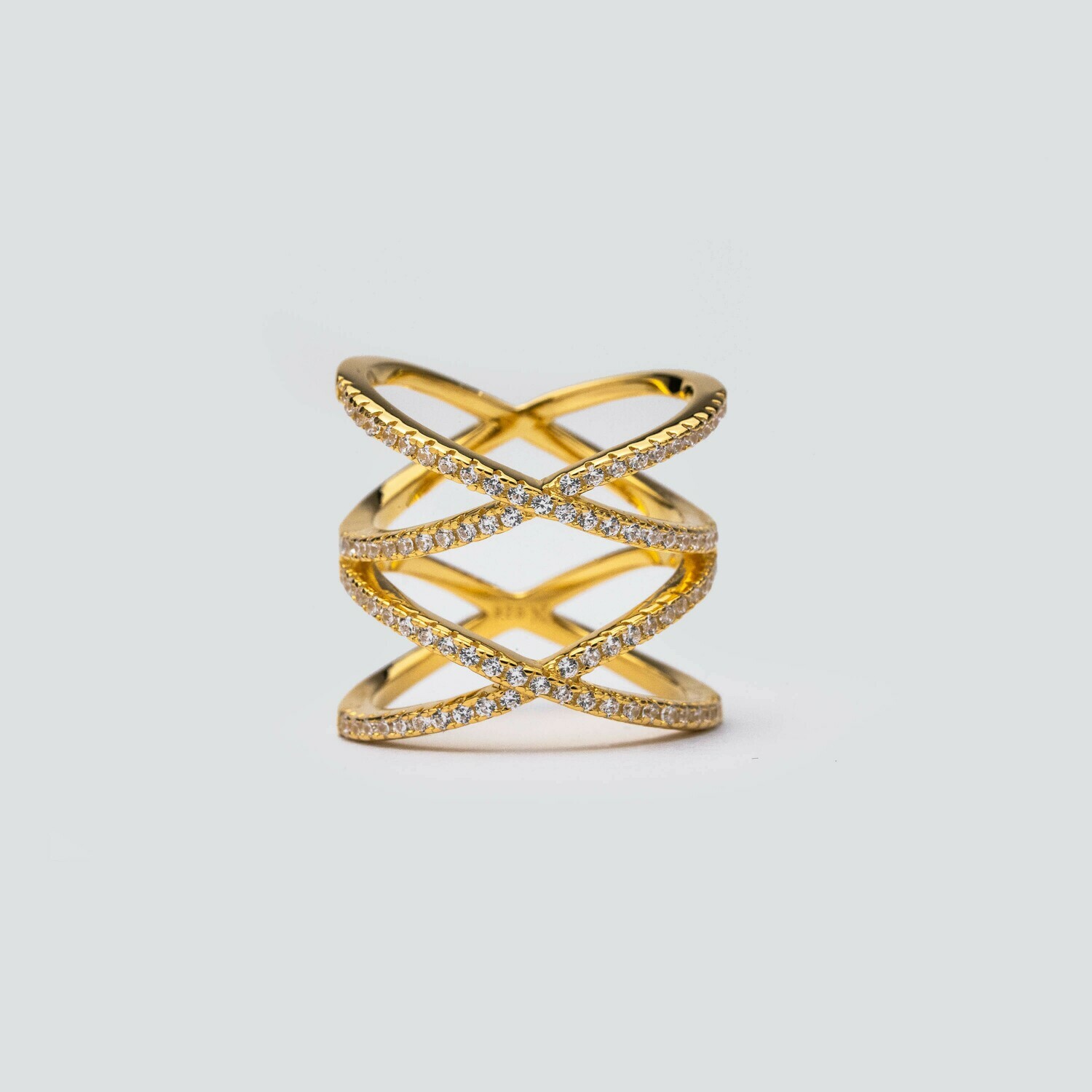 Crisscross Ring - Yellow Gold