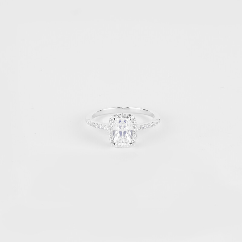 Timeless Collection Single Band with one Stone Ring