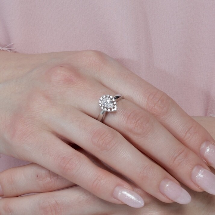 Iman Teardrop Ring
