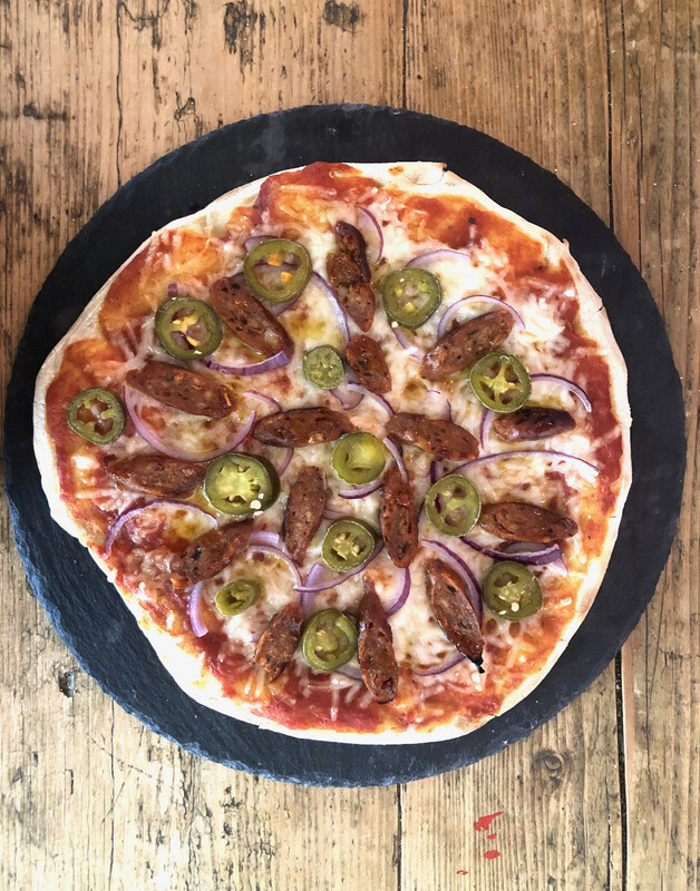 Chorizo, Red Onion & Jalapeno Pizza - 12'' - VG
