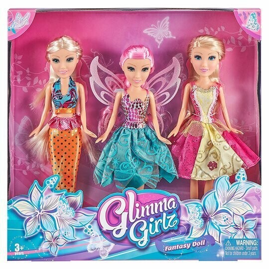 Glimma Girlz Fantasy Doll 3 Pack