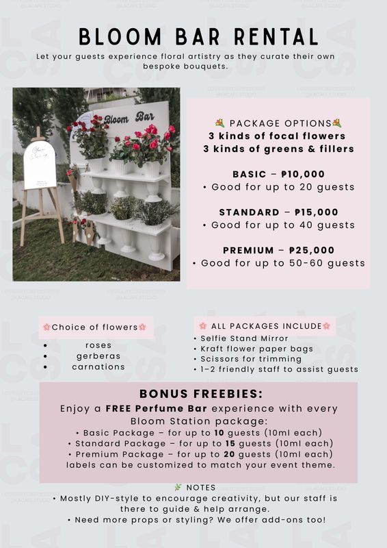 BLOOM BAR I TOTE BAR I  PERFUME BAR