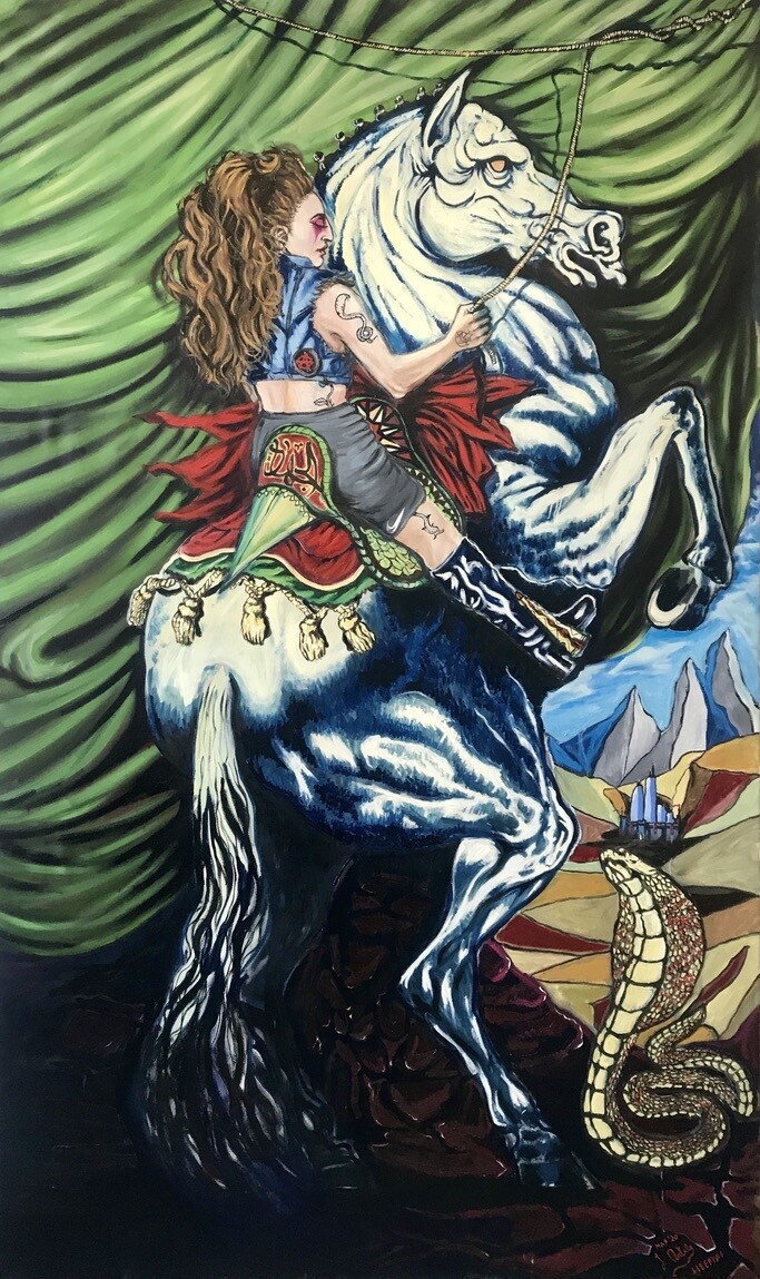 LIBERTAS, 150x250cm,  Acrylic and oil colors on canvas