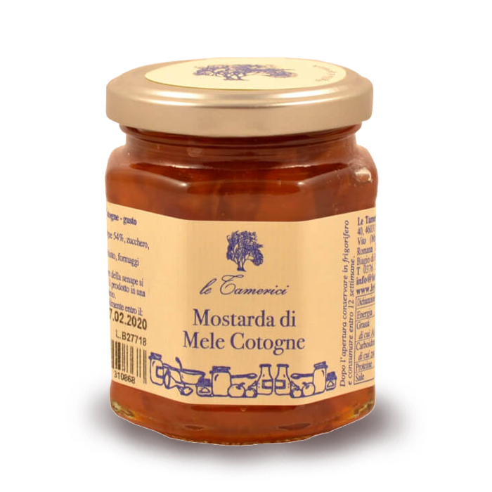 MOSTARDA DI MELE COTOGNE 120 gr