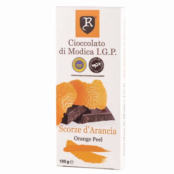Modikos šokoladas su apelsino žievele (Sicilija) 100 g