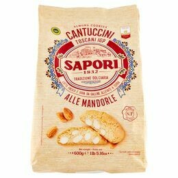 Tradiciniai sausainiai Cantucci SAPORI iš Toskanos regiono su migdolų riešutais - 600 g