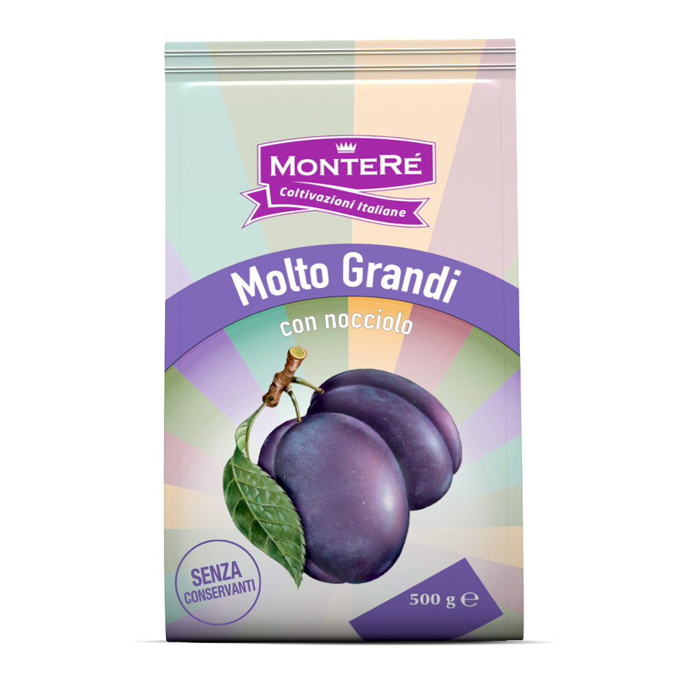 Džiovintos didelės itališkos slyvos su kauliukais MonteRe, 500 g