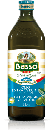 BASSO EXTRA VERGINE (&quot;ypač tyras&quot;) alyvuogių aliejus 1 litras