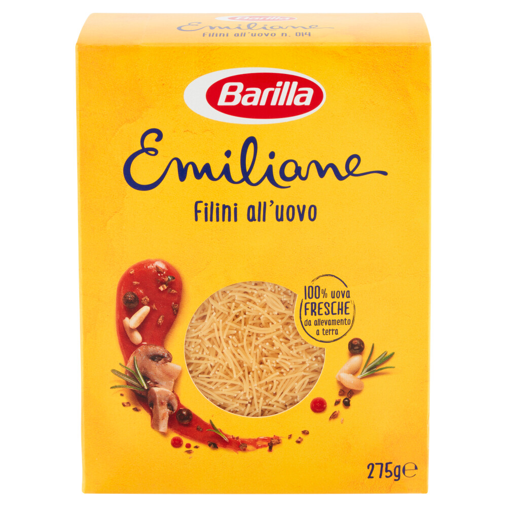 Makaronai su kiaušiniais BARILLA EMILIANE FILINI All&#39;uovo 275 g