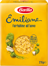 Makaronai su kiaušiniais BARILLA EMILIANE FARFALLINE All&#39;uovo 275 g