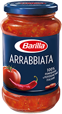 Padažas makaronų patiekalams - Barilla ARRABIATA (aštrus) - 400 gr (stiklo taroje)