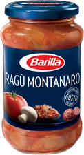 Padažas makaronų patiekalams - BARILLA RAGU MONTANARO - 400 gr (stiklo taroje)