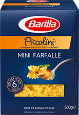 Makaronai BARILLA PICCOLINI MINI FARFALLE (kaspinėliai), 500 g