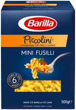 Makaronai BARILLA PICCOLINI MINI FUSILLI (sraigteliai), 500 g