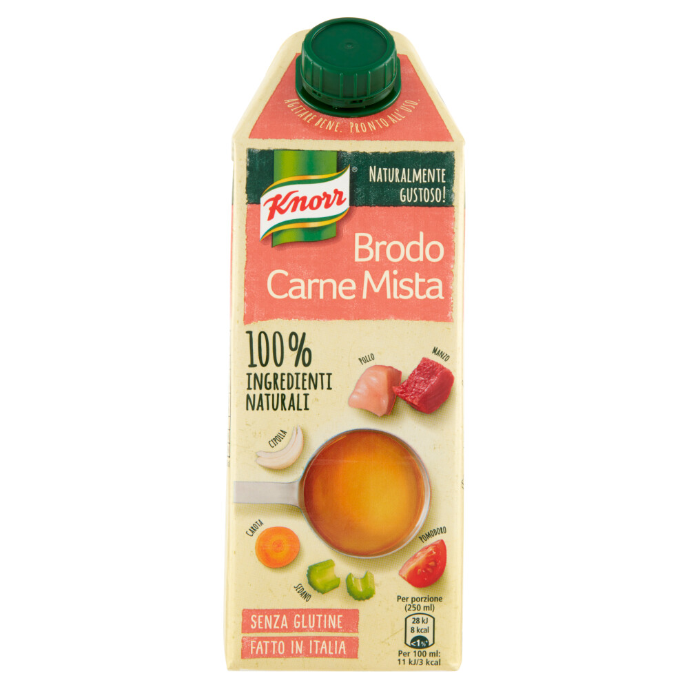 Itališkas skystas sultinys BRODO CLASSICO CARNE MISTA (su jautiena ir vištiena) - 750 ml