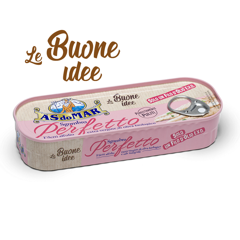 Skumbrės filė alyvuogių aliejuje - 120 gr, AS do MAR