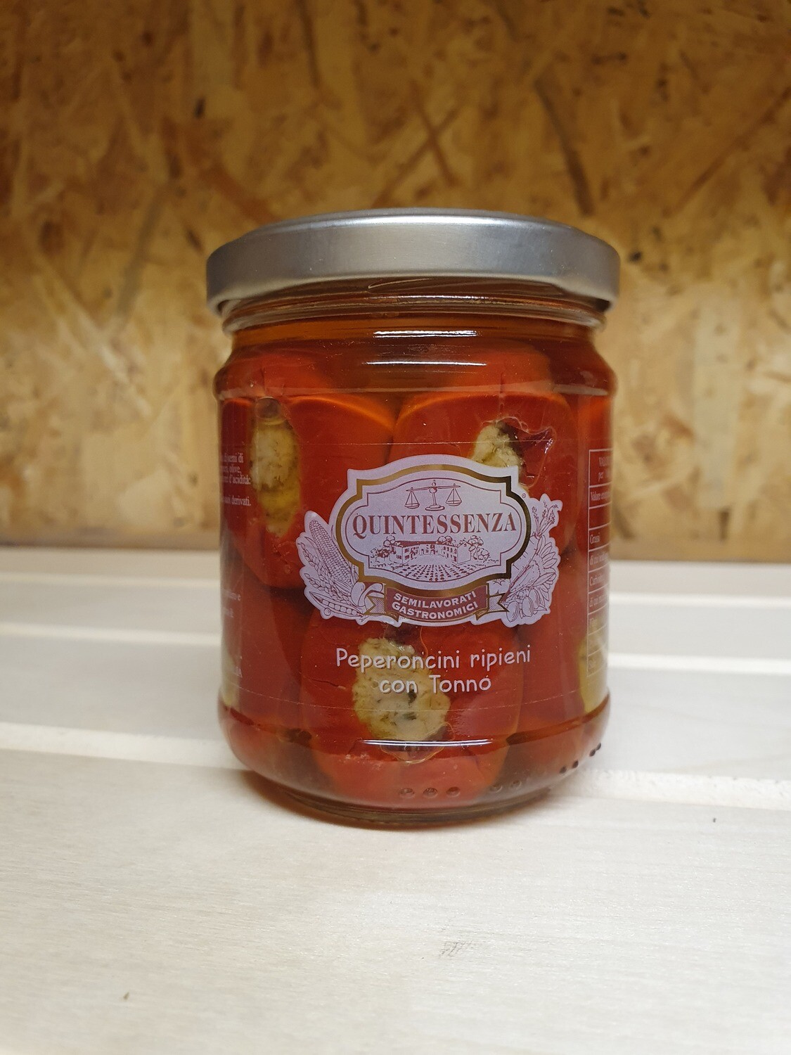 Itališki pipirai įdaryti tunu - 180 gr, Quintessenza