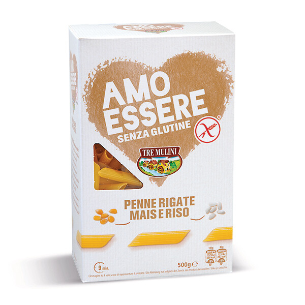 Makaronai AMO ESSERE (vamzdeliai), be gliuteno, 500 gr