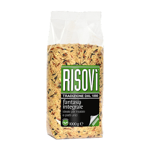 Aukštos kokybės itališki ryžiai FANTASIA INTEGRALE - RISOVI, 1 kg