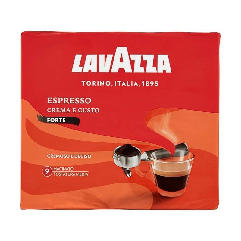 Malta kava LAVAZZA CREMA E GUSTO FORTE - 2 pak.*250 gr