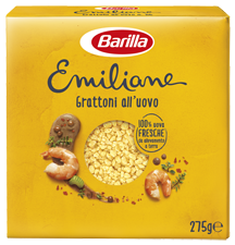 Makaronai su kiaušiniais BARILLA EMILIANE GRATTONI All&#39;uovo 275 g