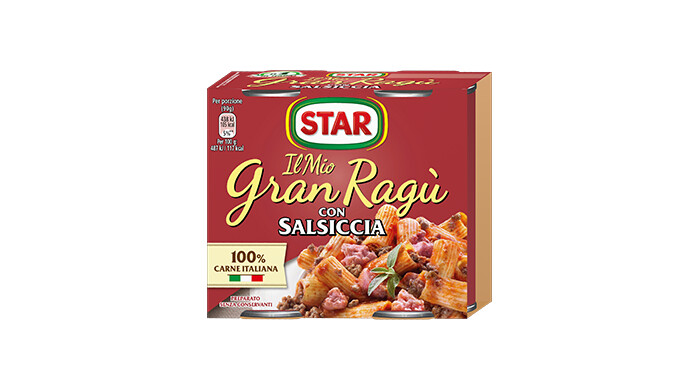 Padažas makaronų patiekalams - Star con salsiccia - STAR, 180 gr