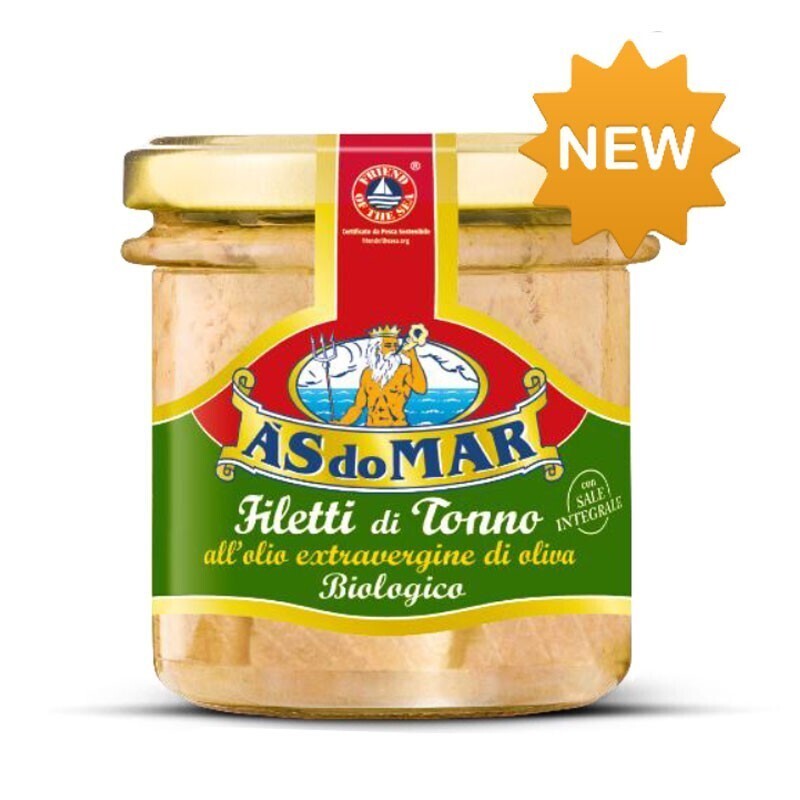 Tuno filė ekologiškame alyvuogių aliejuje - 150 gr, AS do MAR
